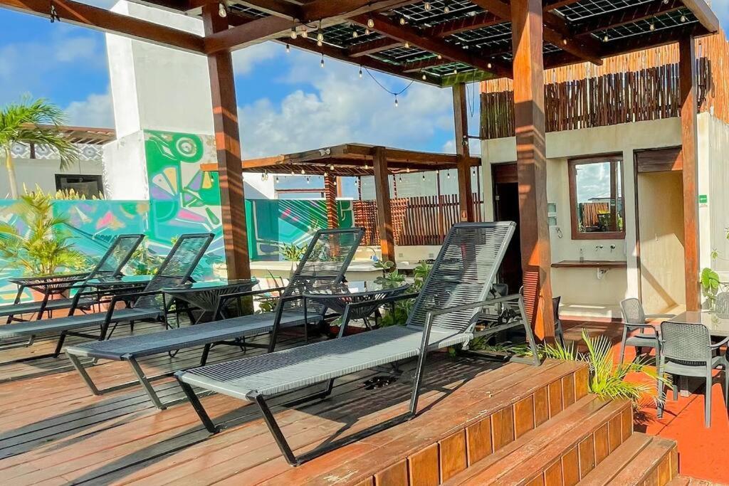 Ferienwohnung Eco-Friendly And Modern Loft 4 By Noox Tulum Exterior foto